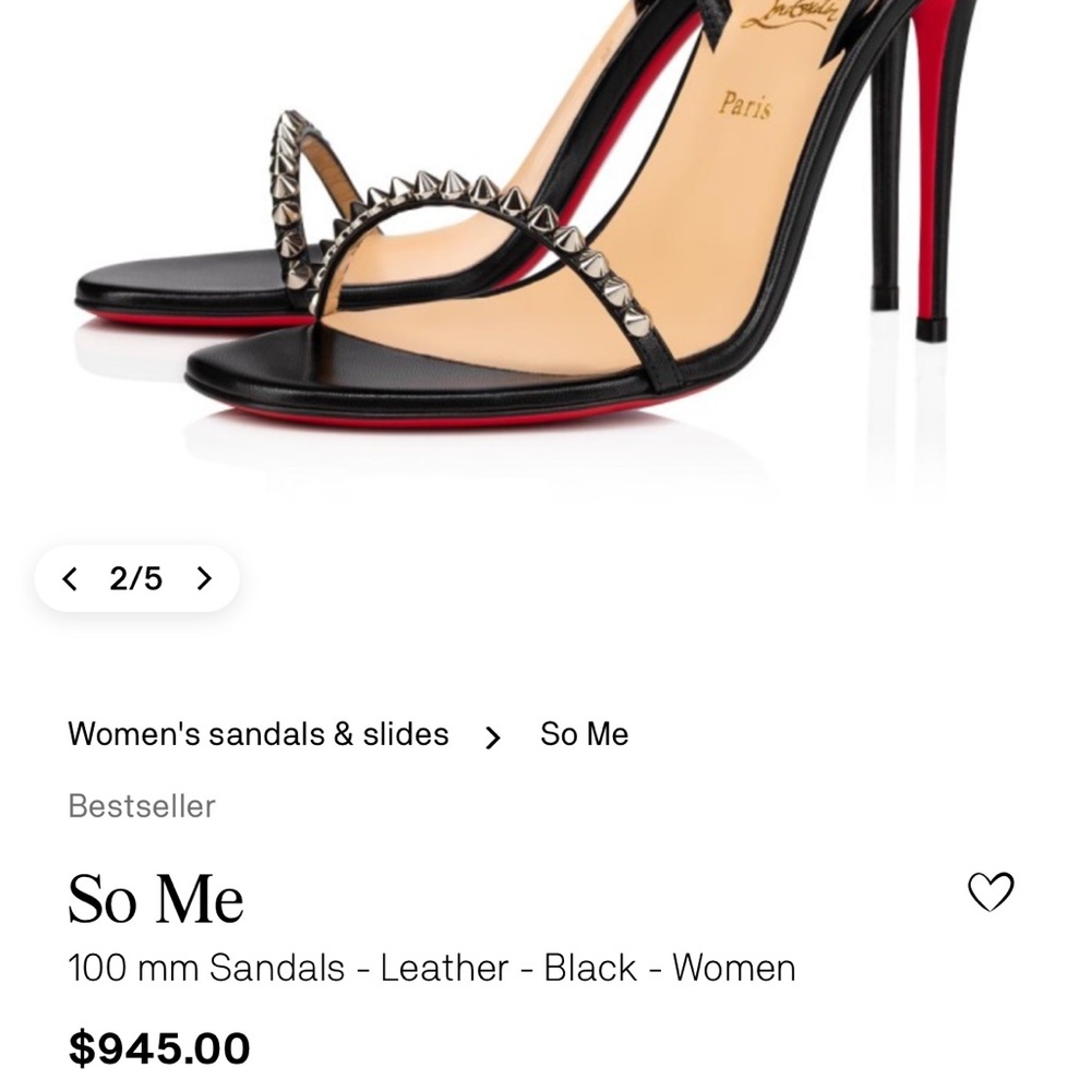 Christian Louboutin black so me - Picture 4 of 4